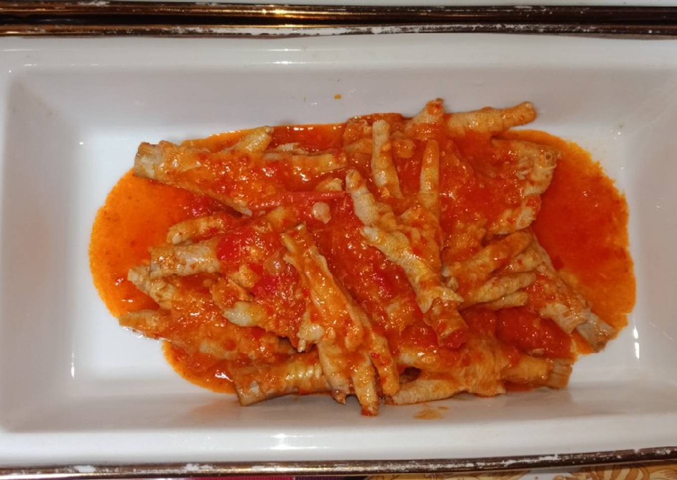 Sambal merah ceker ayam