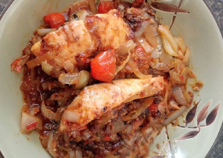 Tumis Salmon & Sarden Cabai Merah