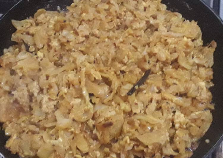 Simple Way to Prepare Any-night-of-the-week Cabbage egg fry