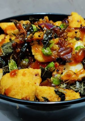 A picture of Masala Idli.