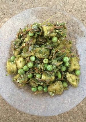 Foto resep Teri Tahu Cabe Hijau Rebus