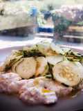 Pepino picante con lima y queso Arzúa Ulloa