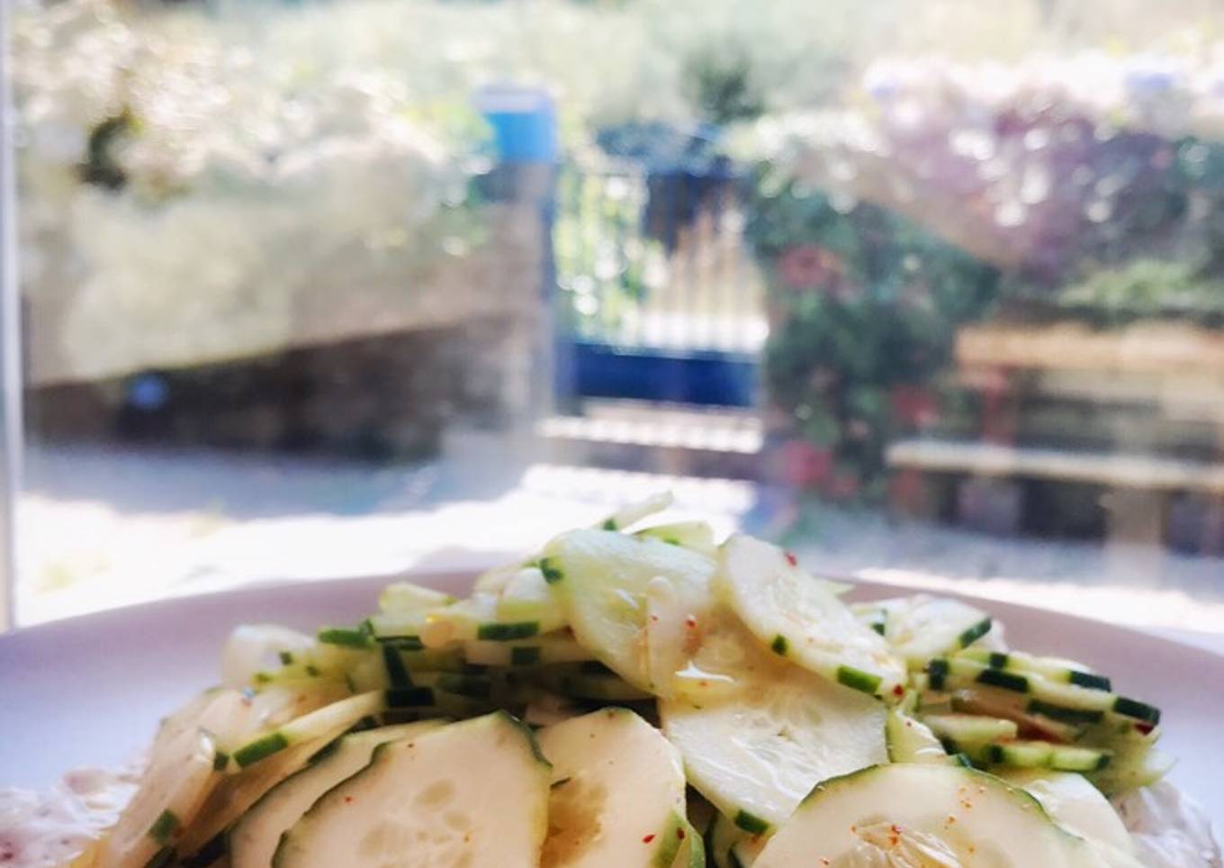 Pepino picante con lima y queso Arzúa Ulloa