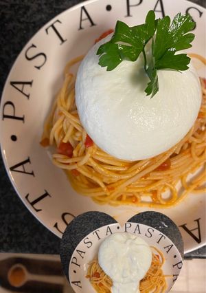 Φωτογραφία της συνταγής Burrata spaghetti 🍝🍝