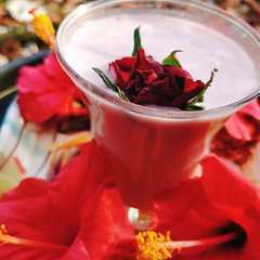 A picture of રામફળ ગુલકંદ કૂલર (Ramfal Gulkand Cooler Recipe in Gujarati).