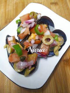 Una foto de Mejillones a la vinagreta
