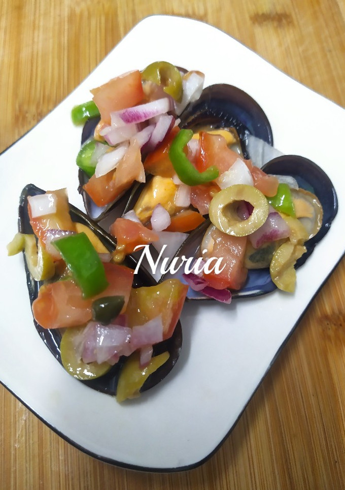 Una foto de Mejillones a la vinagreta