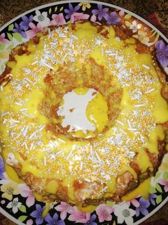 Una foto de Queque de avena y limón