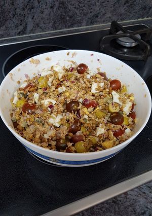 Una foto de Ensalada de lentejas