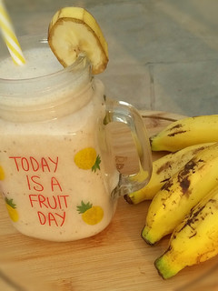 A picture of Banana MilkShake💛🍌.