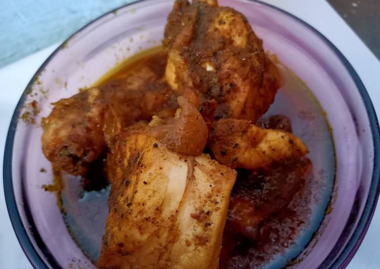 Chicken black paper spicy