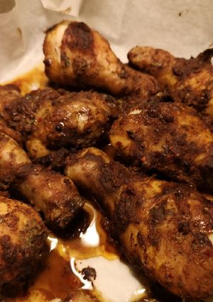 A picture of Rooibos spices grilled drumstick.