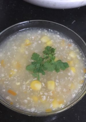 Hình của món Súp gà bắp ngọt.