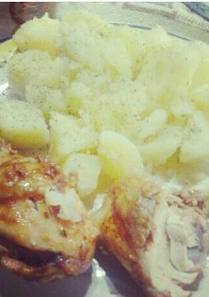 Una foto de Pollo con mostaza y miel 🍗🍯