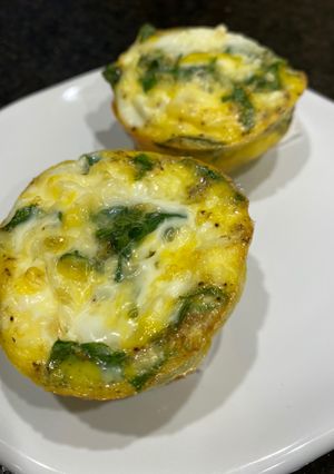 A picture of Spinach Feta Egg Bites.