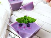 Gambar silky puding nutrijel taro