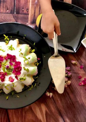 A picture of Eggless Cassata (Ice cream Cake).