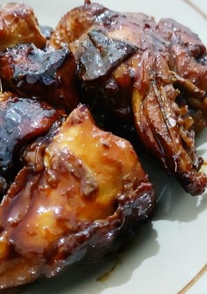 Foto resep Ayam bakar ungkep bumbu bacem