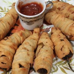 A picture of Wrapped chilli bites.