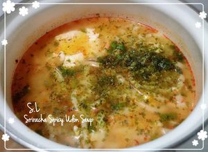 Foto resep Sriracha Spicy Udon Soup