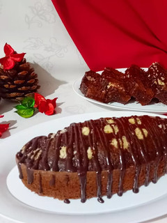 عکسی از دستور کیک شکلاتی نارگیلی