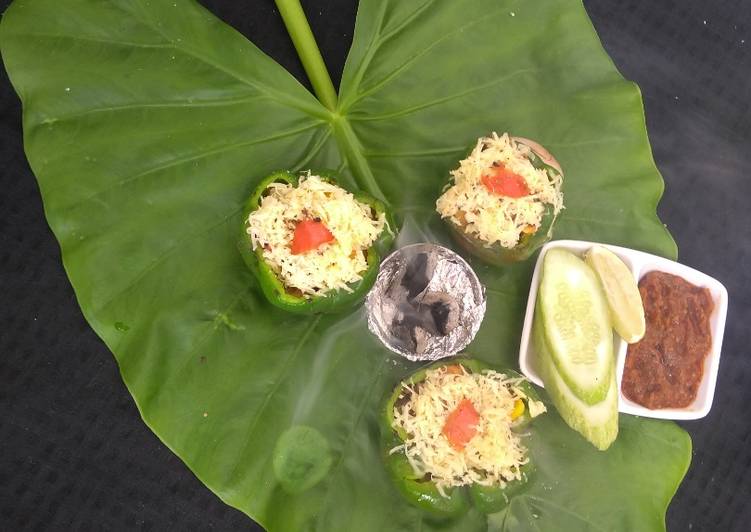 Recipe of Perfect Tandoori stuffed bell pepper