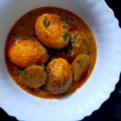 A picture of Afghani Egg Curry (delicious and protein rich).
