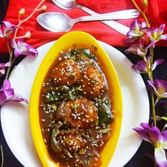 A picture of Bread Raw Banana Manchurian.