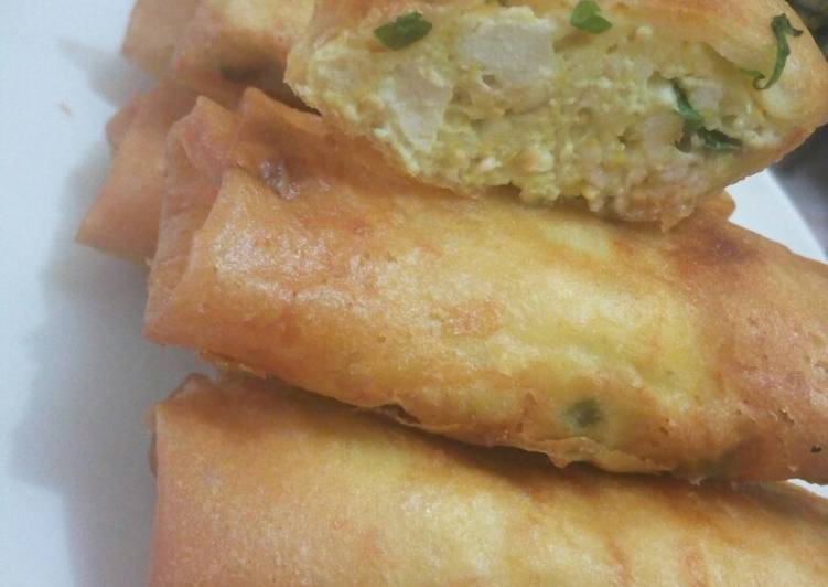 Cara Gampang Menyiapkan Martabak Kulit Lumpia isi Tahu Anti Gagal