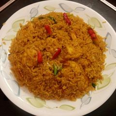 Prawn fried rice A picture of Prawn fried rice.