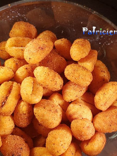 Una foto de Gnocchi o ñoquis en freidora de aire