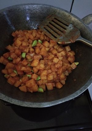 Foto resep Kentang balado petai simple