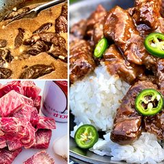 Fullblood Wagyu Beef Adobo with Coconut Rice A picture of Fullblood Wagyu Beef Adobo with Coconut Rice.