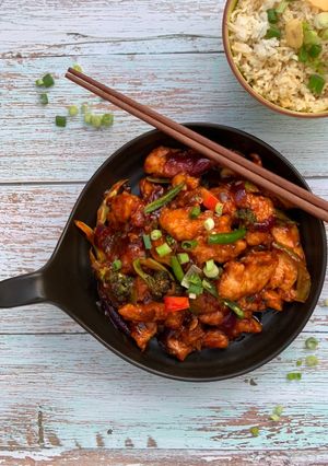 A picture of Chilli chicken.