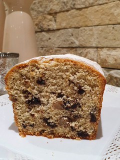 Una foto de Budín de nuez y chispas de chocolate