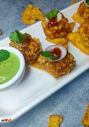 A picture of CRISPY masala paneer tikka.