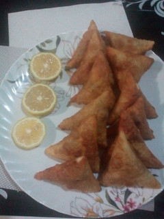 A picture of Beef Samosa#mums recipe.