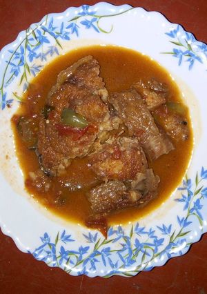 A picture of Stewed Mud Fish/Mumi.