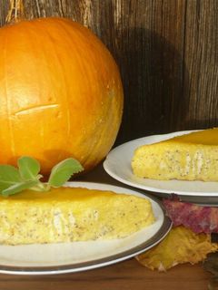 Zdjęcie przepisu Sernik dyniowo makowy.