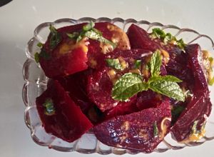 Une photo de Salade de betteraves rouges