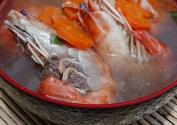 Langkah Mudah untuk Membuat Sop udang sungai/galah sederhana Anti Gagal