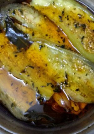 Una foto de Escabeche de berenjenas