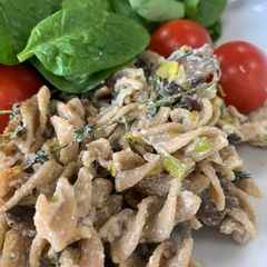 A picture of Mushroom Leek Cream Sauce.