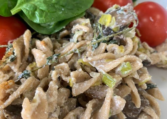 Mushroom Leek Cream Sauce