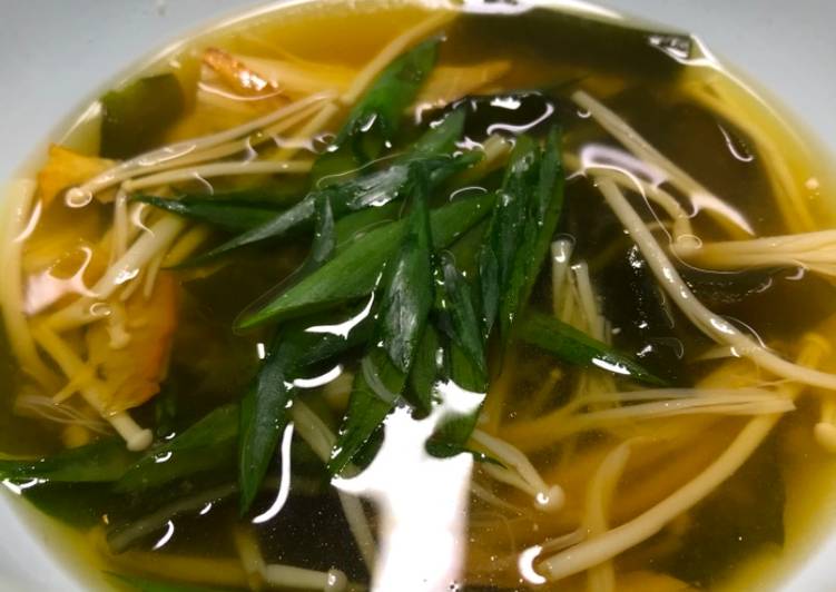 Recipe of Quick Miso soup #fermentation food