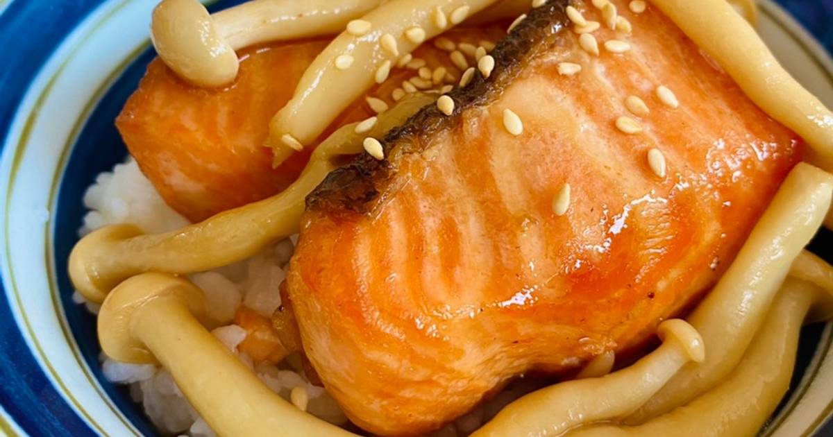Resep Salmon butter with shimeji mushroom oleh jrylie Cookpad