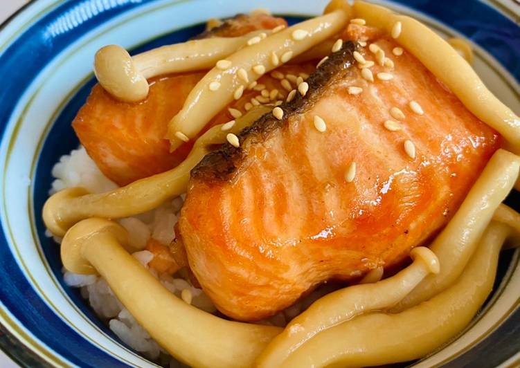 Resep Salmon butter with shimeji mushroom yang Harus Dicoba
