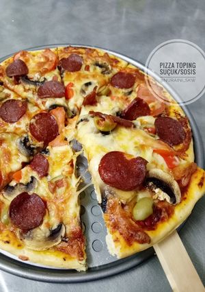 Foto resep Pizza Toping Suçuk/Sosis