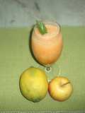 Sumo de papaia com pera e laranja