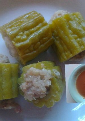 Foto resep Steam Pare+daging cincang (non halal)